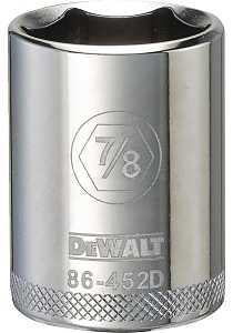 SOCKET 1/2 DRIVE 6PT 7/8IN    