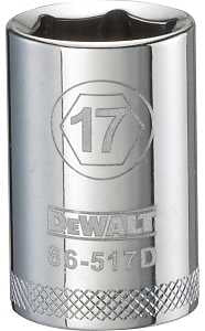SOCKET 1/2 DRIVE 6PT 17MM     