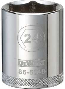 SOCKET 1/2 DRIVE 6PT 24MM     