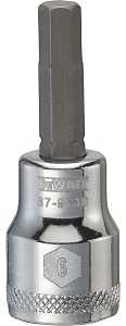 SOCKET BIT 3/8 DRIVE HEX 6MM  