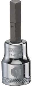 SOCKET BIT 3/8 DRIVE HEX 7MM  