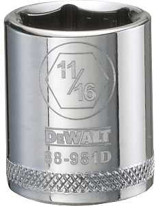 SOCKET 3/8 DRIVE 6PT 11/16IN  