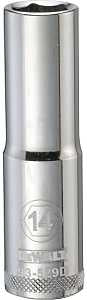 SOCKET DEEP 1/2 DRIVE 6PT 14MM