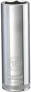 SOCKET DEEP 1/2 DRIVE 6PT 18MM