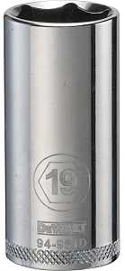 SOCKET DEEP 3/8 DRIVE 6PT 19MM