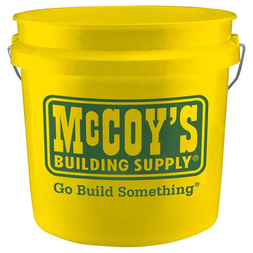 Leaktite-IPL Plastics 1050680 Bucket, 1 gal Capacity, HDPE, Yellow