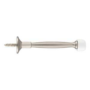 DOOR STOP RIGID SATIN NIC 4IN 