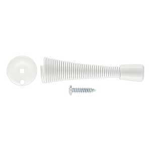 DOOR STOP SPRING WHITE 3IN    