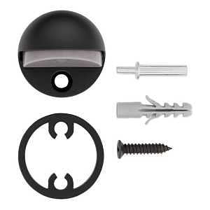 FLOOR DOOR STOP ADJ MATTE BLK 
