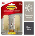 HOOK SATIN BRASS MEDIUM 3LB   