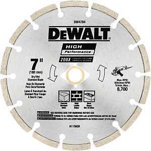 DIAMOND BLADE HP SEGMENTED 7IN