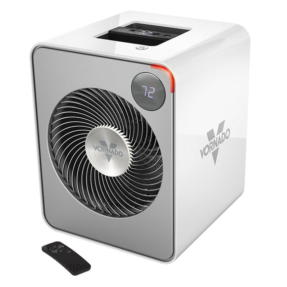 Vornado VMHi500 Series EH1-0194-43 Room Heater, 3.75 A, 120 V, 450 W, 5118 Btu/hr Heating, 2-Heating Stage, Ice White