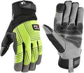 WORK GLOVES SYN LTHR HI-VIZ XL