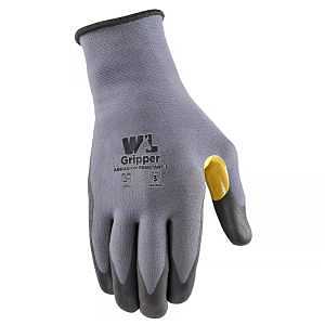 WRK GLOVES NITR PLM GRY/YEL XL