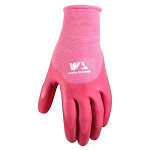 WORK GLOVES 3/4 LTX PALM PNK M