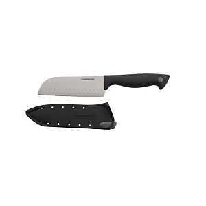 SANTOKU KNIFE SS BLACK/GRY 5IN