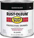 PAINT RUST OBS GLOSS BLK 1/2PT
