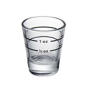 SHOT GLASS 0.5/1OZ MEASUREMENT