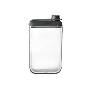 DISCREET FLASK BLK/CLR 7.25OZ 