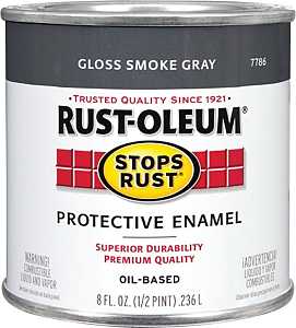 PAINT RUST OBS SMKY GRAY 1/2PT