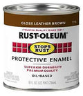 PAINT RST OBS LTHR BROWN 1/2PT