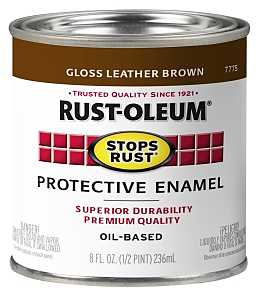 PAINT RST OBS LTHR BROWN 1/2PT
