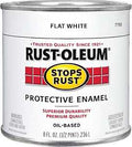 PAINT RUST OBS FLAT WHT 1/2PT 