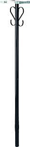ROUND STEEL POST 52.1IN H BLK 