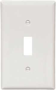 WALL PLATE 1 GNG TGL NYLON WHT