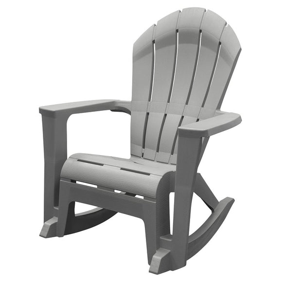 Adams Big Easy 258445 Adirondack Rocking Chair, 32 in W, 38.8 in D, 41-1/2 in H, Polypropylene Seat, Resin Frame
