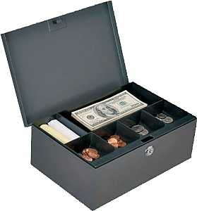 BOX CASH W/KEY 11.54X7.8X4.34 
