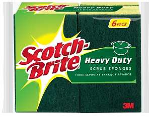 HD SCRUB SPONGE 6PACK         