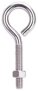 EYE BOLT W/NUT 5/16X3-1/4IN SS
