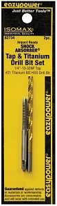 DRILL BIT SET 10-32NC /#21 2PC