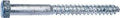 SCREW LAG HEX GALV 3/8X4      