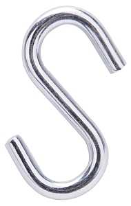 HOOK S STEEL 3IN BRIGHT ZINC  