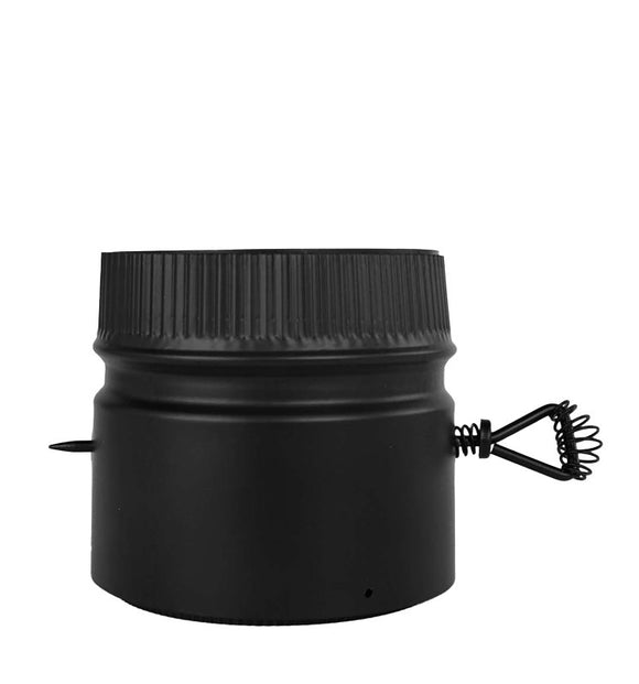 STOVE DAMPER KIT BLACK 6IN