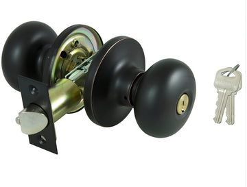ProSource TFX700V-PS Entry Knob, Aged Bronze, KW1, KA3 Keyway, 3 Grade