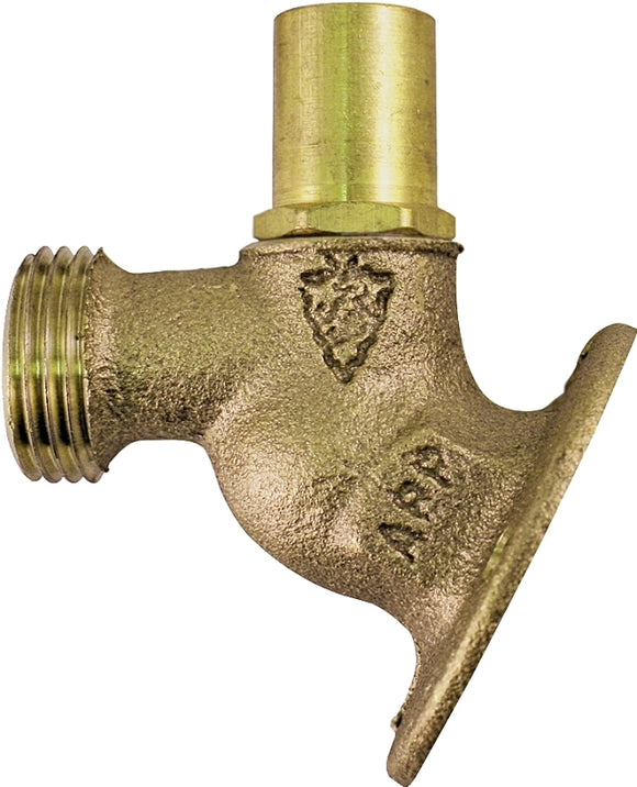 Arrowhead Brass 255LSLF Keyless Sillcock Valve, 1/2 x 3/4 in Connection, FIP x Male
