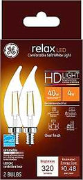 BULB LED CAC SOFT WHT CLEAR 4W