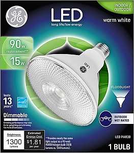 BULB FLDLT LED PAR38 BWHT 15W 