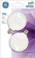 BULB GLOBE G16.5 SOFT WHT 25W 