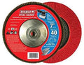 FLAP DISC 7IN STEEL 40G W/HUB 