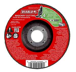 CUTOFF DISC MASONRY DC 4 IN   