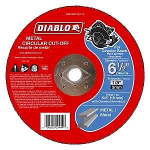 CUTOFF DISC METAL 6-1/2 IN    