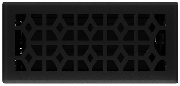 Register Floor,  BLK IRON 4X10IN
