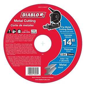 DISC SAW MTL CHOP 14X7/64X1IN 
