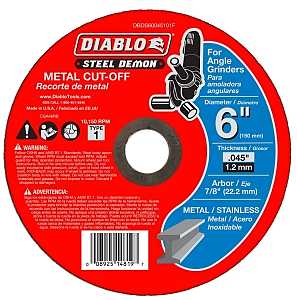 DISC CUT-OFF TYPE 1 METAL 6IN 
