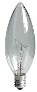BULB INCAN F10 E12 CRYSCLR 15W