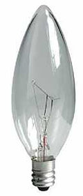 BULB INCAN B10 E12 CRYSCLR 25W